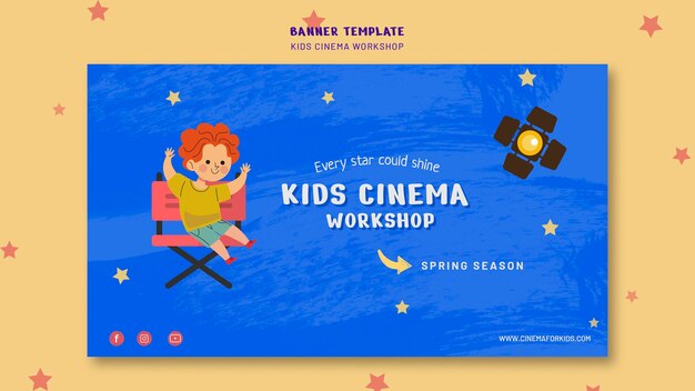 Kinder Kino Banner Vorlage