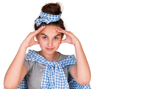 Kinderausdruck Porträt hautnah