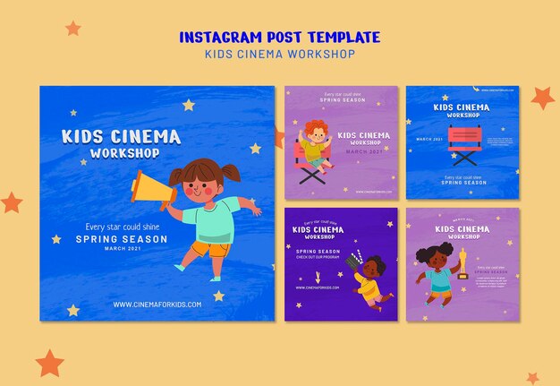 Kinderkino Instagram Post Vorlage