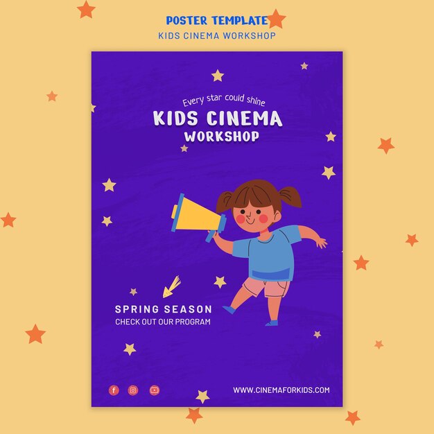 Kinderkino-Plakatschablone