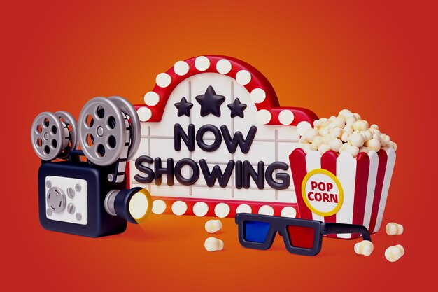 Kino-Stillleben-Hintergrund