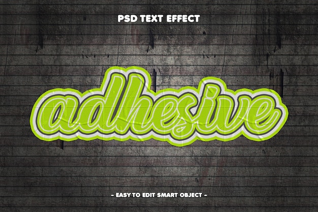 Kostenlose PSD kleberbearbeitbarer 3d-text-effekt