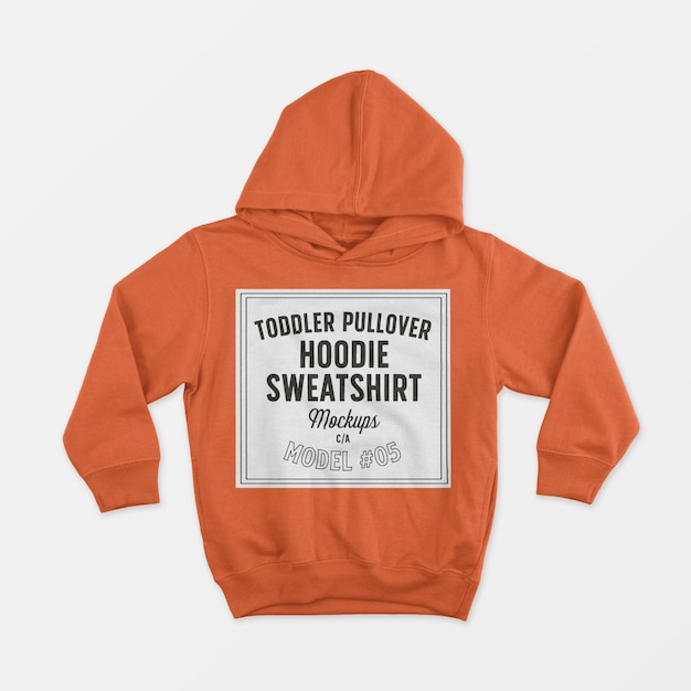 Kostenlose PSD kleinkind pullover hoodie sweatshirt modell 05