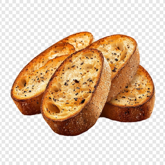 köstliche golden-braune Knoblauch-Brotstücke
