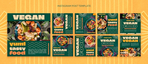 Köstliche instagram-beiträge für restaurants