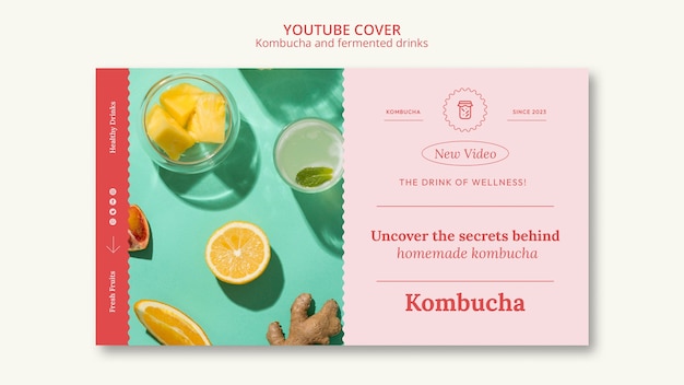 Kombucha-vorlagendesign