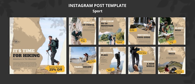 Konzeptvorlage für Instagram-Beiträge ausarbeiten