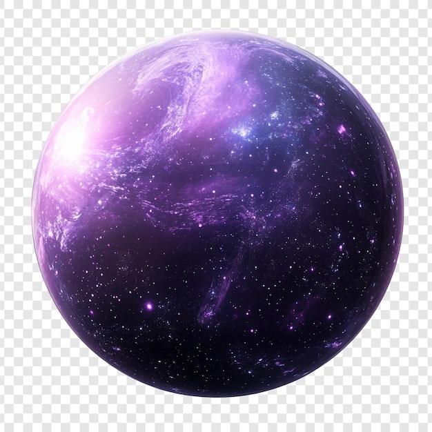 Kosmischer Lila-Planet Eine Himmelssphäre