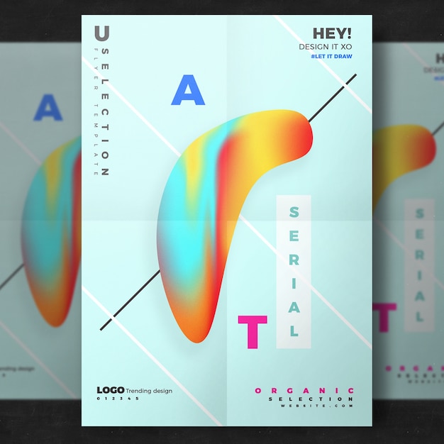 Kreatives abstraktes Plakat