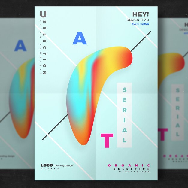 Kreatives abstraktes Plakat