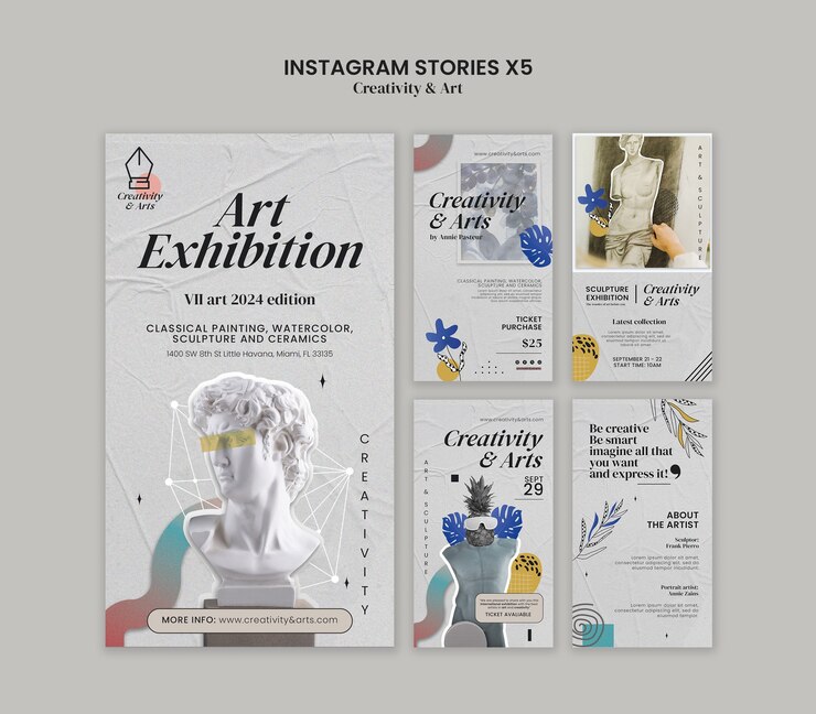 Kostenlose PSD kreativität und kunst template design