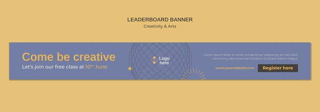 Kreativität und Kunst Template Design