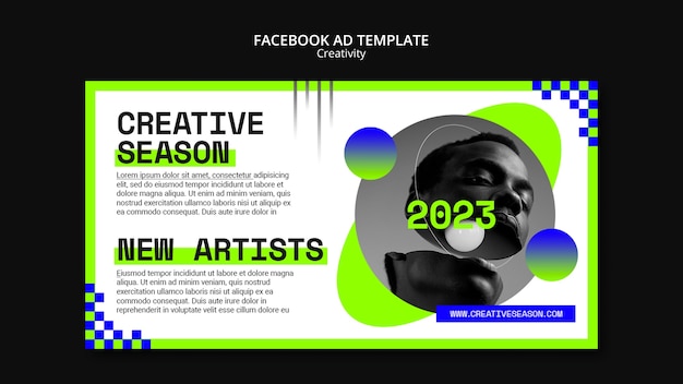 Kreativitätsvorlage für flaches Design