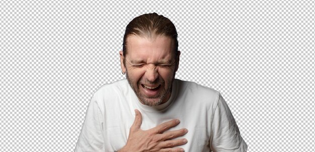 lachen laut über einen witzigen Witz, fühlen sich glücklich und fröhlich und haben Spaß