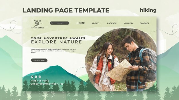 Landing Page für Naturwanderungen