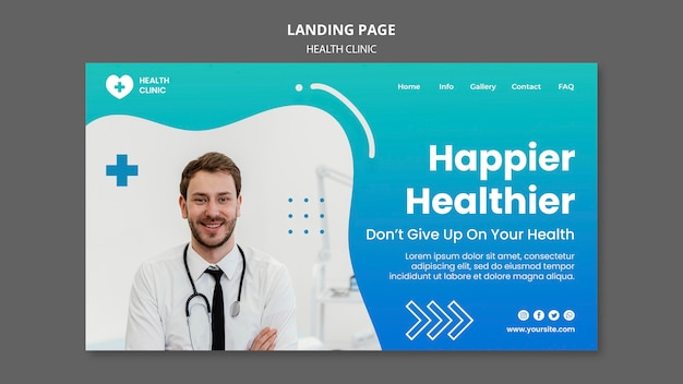 Landingpage der Gesundheitsklinik
