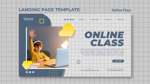 Landingpage für Online-Kurse mit Kind
