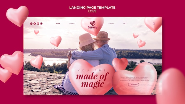 Landingpage für seniorenpaare