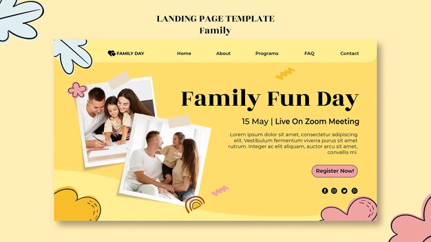 Landingpage zum familientag