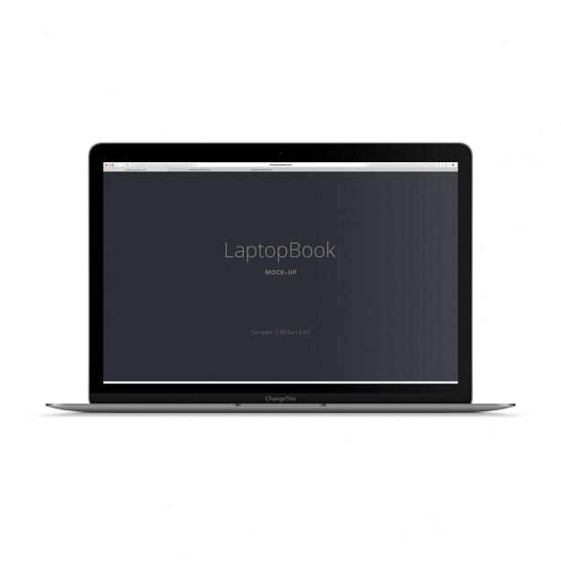 Kostenlose PSD laptop mock-up-design