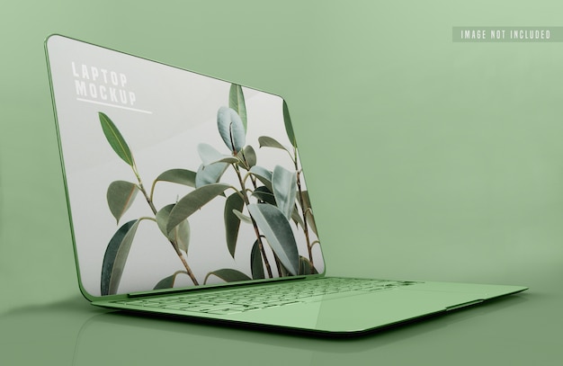 Laptop mockup design