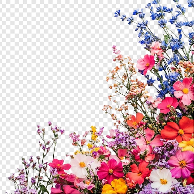 Lebendige Blumenecke Ein bunter Blumenstrauß