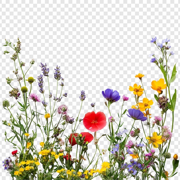 Lebendige Wildblumenwiese Ein Ausbruch von Sommerfarben