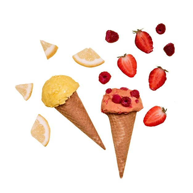 Leckeres Eis hautnah