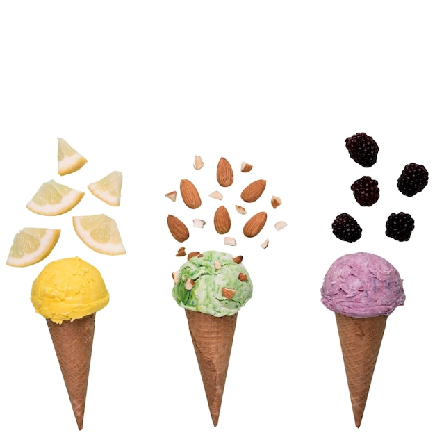 Leckeres Eis hautnah