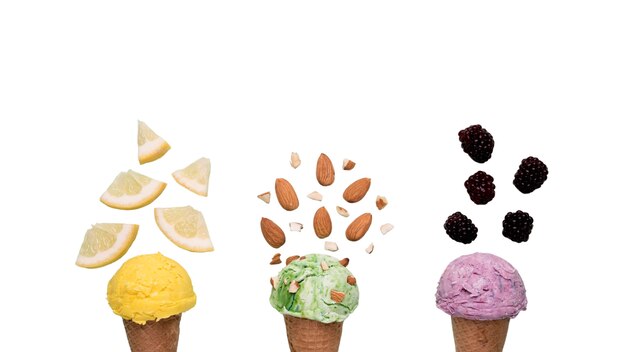 Leckeres Eis hautnah