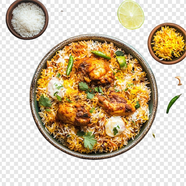 Leckeres Hühnchen Biryani-Rezept Aromatische Gewürze Zartes Hühner-Fluffy-Reis