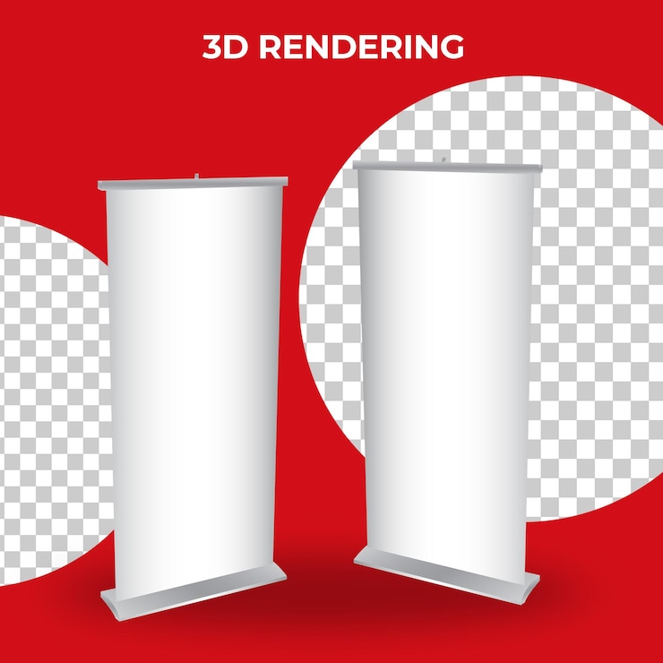 Kostenlose PSD leeres standbanner 3d