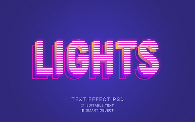 Leuchtet texteffekt neon