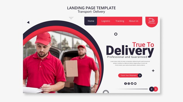 Lieferservice-Landingpage