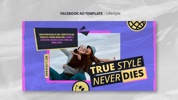 Lifestyle-Konzept Facebook-Vorlage