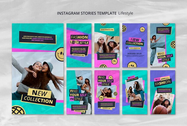 Lifestyle-Konzept-Instagram-Geschichten