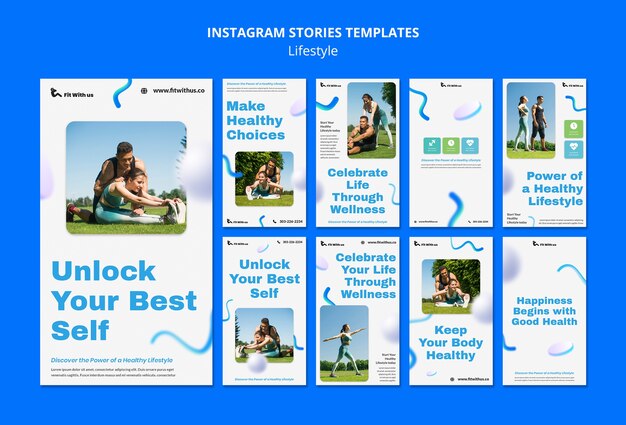 Lifestyle-Konzept-Instagram-Geschichten