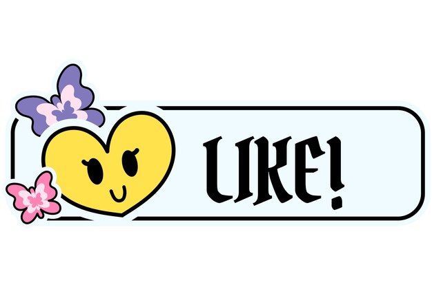 Like- und Abonnements-Knopf isoliert