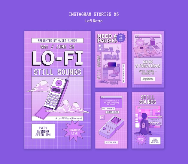 Lofi retro event template