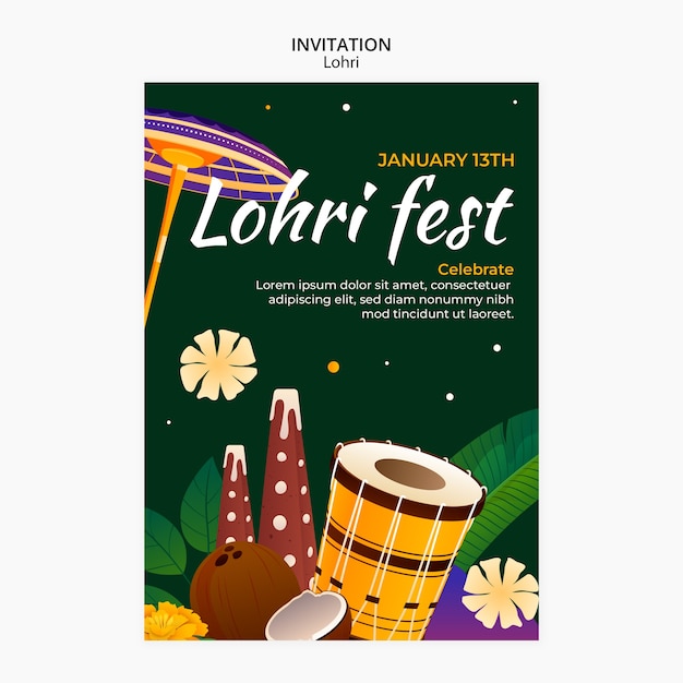 Lohri-vorlagenentwurf