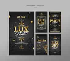 Kostenlose PSD luxuriöse party-vorlagen-design