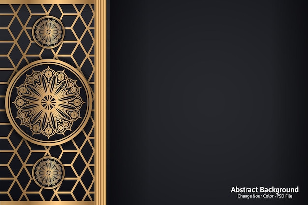 Luxus-einladungskartendesign mit mandala-muster vintage-ornament-vorlage kann für hintergrund und tapete verwendet werden