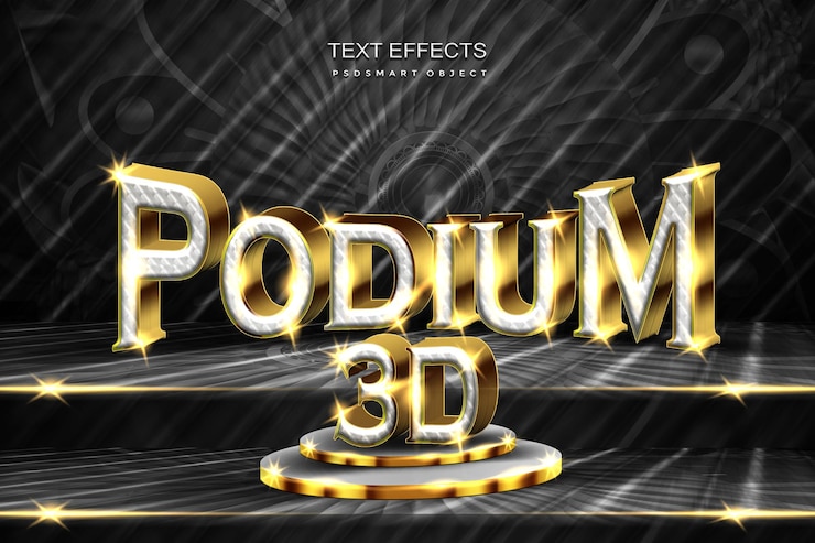 Kostenlose PSD luxus-podium-produkt 3d-hintergrundmodell