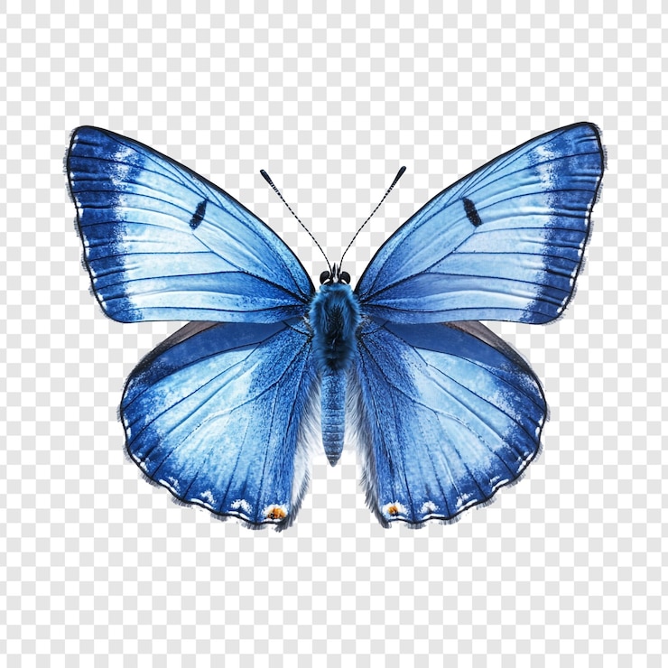 Kostenlose PSD majestic azure butterfly eine lebhafte nahaufnahme