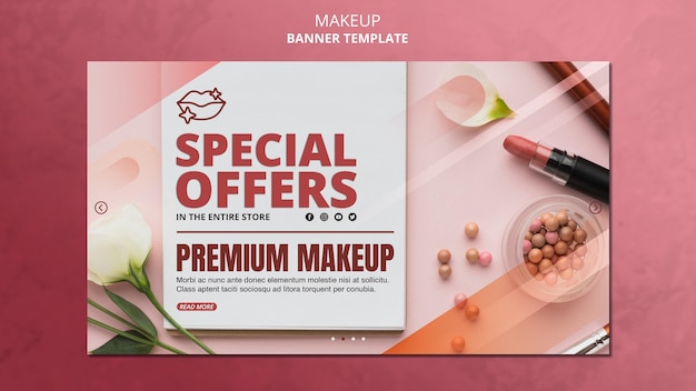 Make-up sonderangebot banner vorlage