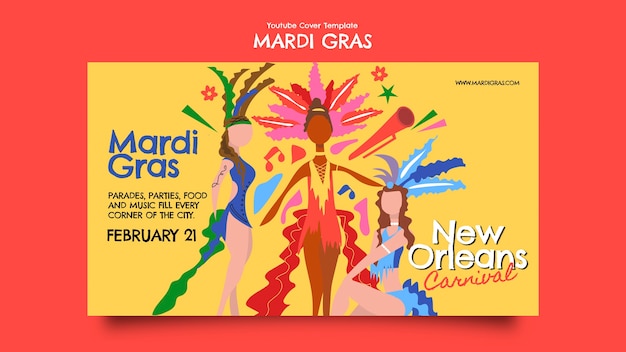 Mardi gras vorlage-design