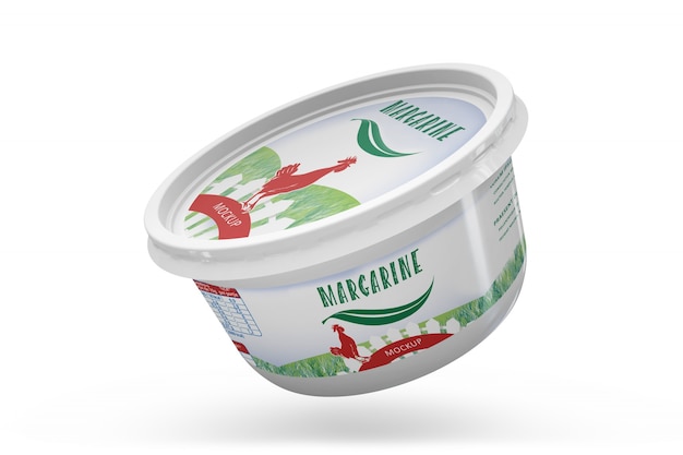 Kostenlose PSD margarine-verpackungsmodell