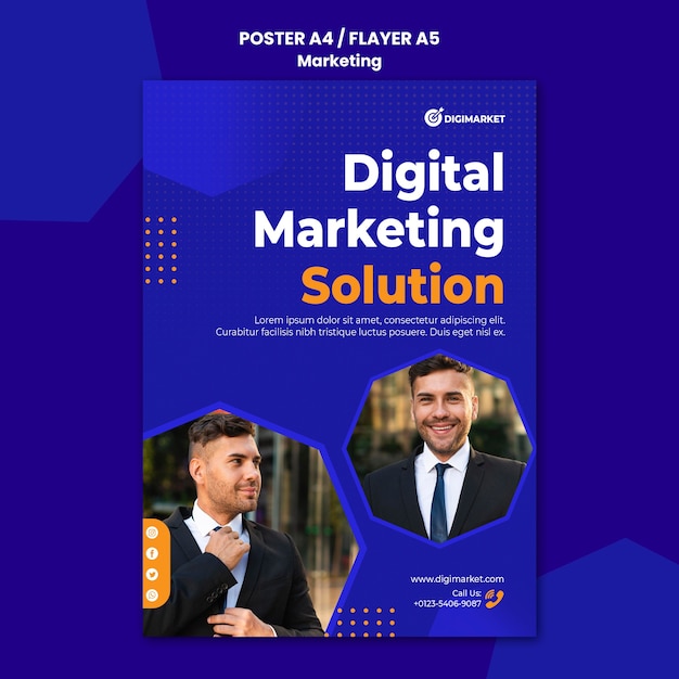 Marketing Business Poster Vorlage