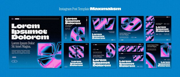 Maximalismus-Vorlagendesign