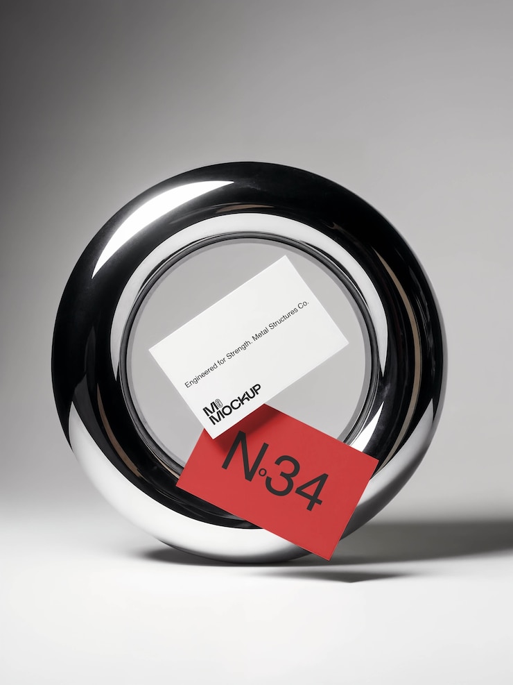 Kostenlose PSD metallstudio für die kapsel-kollektion
